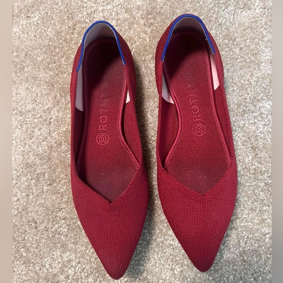 Rothy’s Points in dark red size 10 - Picture 1 of 2